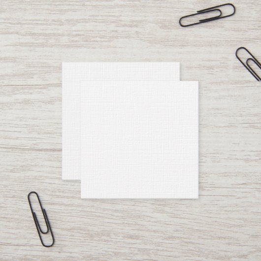 Premium Linen Square Visitekaartje (Voorkant / Achterkant in situ)