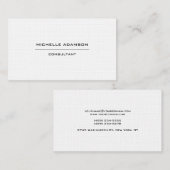 Premium Linen Unieke Black White Visitekaartje (Voorkant / Achterkant)