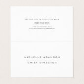 Premium Linen Unique Special Zwart Wit Visitekaartje (Buitenkant ongevouwen)