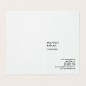 Premium Linnen Modern Professioneel Exclusief Visitekaartje (Buitenkant ongevouwen)