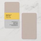 Premium Linnen Modern Professioneel Exclusief Visitekaartje (Voorkant / Achterkant)