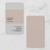 Premium Linnen Modern Professioneel Exclusief Visitekaartje (Voorkant / Achterkant)