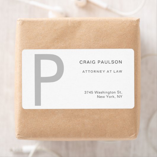 Premium Linnen Monogram Advocaat bij Modern Law Etiket (Insitu)