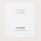 Premium Linnen Professioneel Moderne Minimalistisc Visitekaartje (Buitenkant ongevouwen)