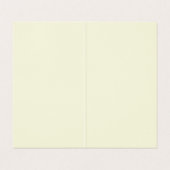 Premium Linnen Rood Trendy Modern Monogram Visitekaartje (Binnenkant ongevouwen)