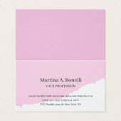 Premium Linnen Unieke Elegante Plain Eenvoudige Sp Visitekaartje (Buitenkant ongevouwen)