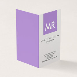 Premium - linnenmonogram - elegant uniek visitekaartje