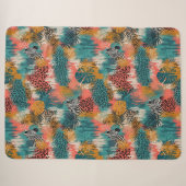 Premium Luipaardprint Abstract Statement Deken A (Voorkant (horizontaal))