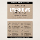 Premium - Luxe Eyebrow Threading Aftercare Visitekaartje (Voorkant /achterkant)