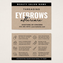 Premium - Luxe Eyebrow Threading Aftercare Visitekaartje