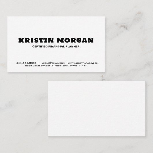 Premium Luxe Visitekaartjes,  ontwerp Visitekaartje (Voorkant / Achterkant)