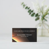Premium Luxurious Black Gold-type2 Visitekaartje (Staand voorkant)