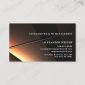 Premium Luxurious Black Gold-type2 Visitekaartje (Achterkant)