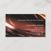 Premium Luxurious Black Gold-type3 Visitekaartje (Achterkant)