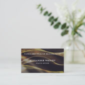 Premium Luxurious Black Gold-type4 Visitekaartje (Staand voorkant)