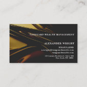 Premium Luxurious Black Gold Visitekaartje (Achterkant)