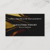 Premium Luxurious Black Gold Visitekaartje (Voorkant)