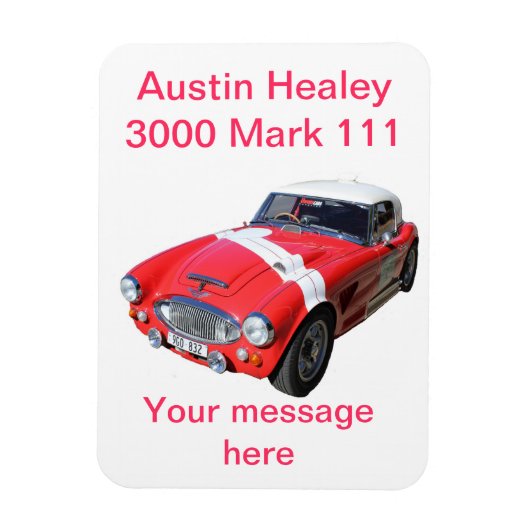 PREMIUM MAGNEET - Austin Healey 3000 Mark 111 (Verticaal)
