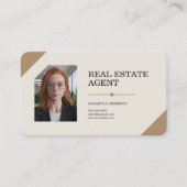 Premium Makelaar met foto Visitekaartje (Voorkant)