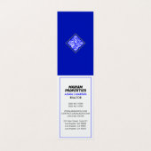 Premium Makelaar (QR Code) Vouwen Visitekaartje (Binnenkant ongevouwen)