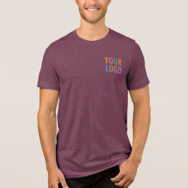 Premium Mannen T-Shirt Custom Logo Bourgogne Maroo