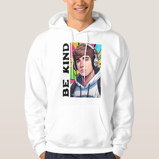 Premium Mannen verkocht Hooded Sweatshirt _Streetw (Voorkant)