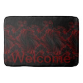 Premium Maroon Welkom Badmat (Voorkant)