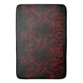 Premium Maroon Welkom Badmat (Voorkant Verticaal)