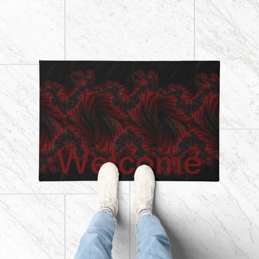 Premium Maroon Welkom Deurmat (Binnen)