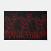 Premium Maroon Welkom Deurmat (Voorkant)