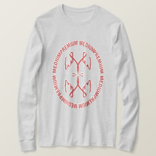 Premium - medium-ovaal signaal t-shirt