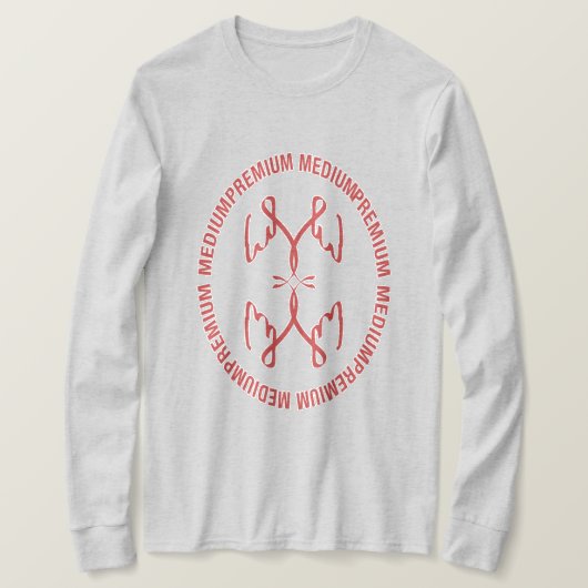 Premium - medium-ovaal signaal t-shirt (Design voorkant)