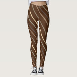 Premium-melkchocolade striped snoepriet leggings