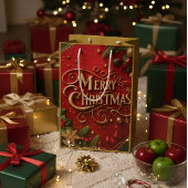 Premium Merry Christmas Gift Bag Medium Cadeauzakje