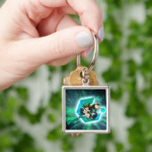 Premium Metal Cachy Blazingly Snelle sleutelhanger (Hand)