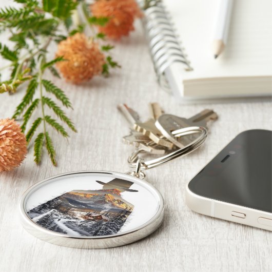 "Premium Metal Keychain – Sleek, Durable & Stylish (Zijkant)