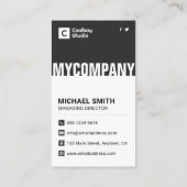 Premium Minimalist & Modern Professional Visitekaartje (Achterkant)