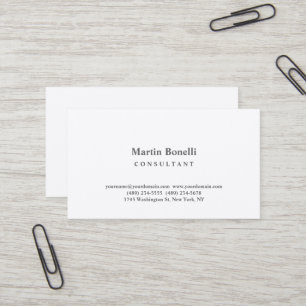 Premium - minimalistisch consultant voor zijderout visitekaartje