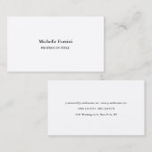 Premium - minimalistisch laagje zijde visitekaartje (Voorkant / Achterkant)