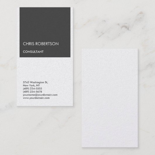 Premium - minimalistisch modern - aantrekkelijk visitekaartje (Voorkant / Achterkant)