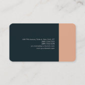 Premium - minimalistisch modern laagje zijde visitekaartje (Achterkant)