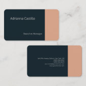 Premium - minimalistisch modern laagje zijde visitekaartje (Voorkant / Achterkant)