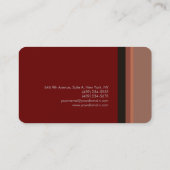 Premium - minimalistisch modern laagje zijde visitekaartje (Achterkant)