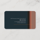 Premium - minimalistisch modern laagje zijde visitekaartje (Achterkant)