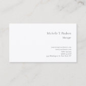 Premium - minimalistisch modern laagje zijde visitekaartje (Voorkant)