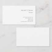 Premium - minimalistisch modern laagje zijde visitekaartje (Voorkant / Achterkant)