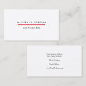 Premium - minimalistisch vak voor zijde visitekaartje (Voorkant / Achterkant)