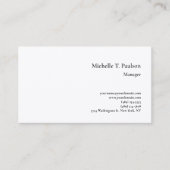 Premium - minimalistische zijde - modern visitekaartje (Voorkant)