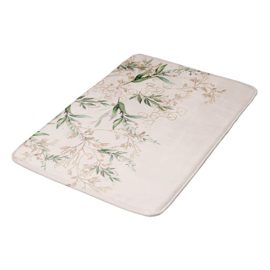 Premium modern boho Eucalyptus Light Blush Pink Badmat (Gekanteld)
