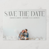 Premium modern TRENDY-tekstfotoONTWERPER Save The Date (Voorkant)